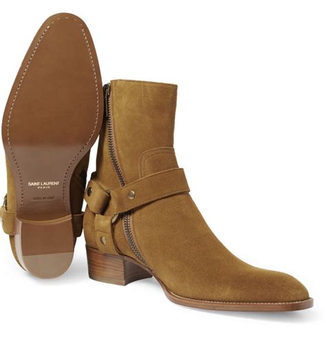 ysl suede boots mens|Saint Laurent Shoes for Men .